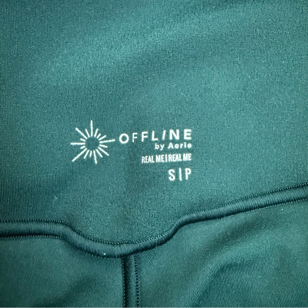 Offine‎ by Aerie Real Me Joggers Hunter Green Size Small 25” - Picture 3 of 5